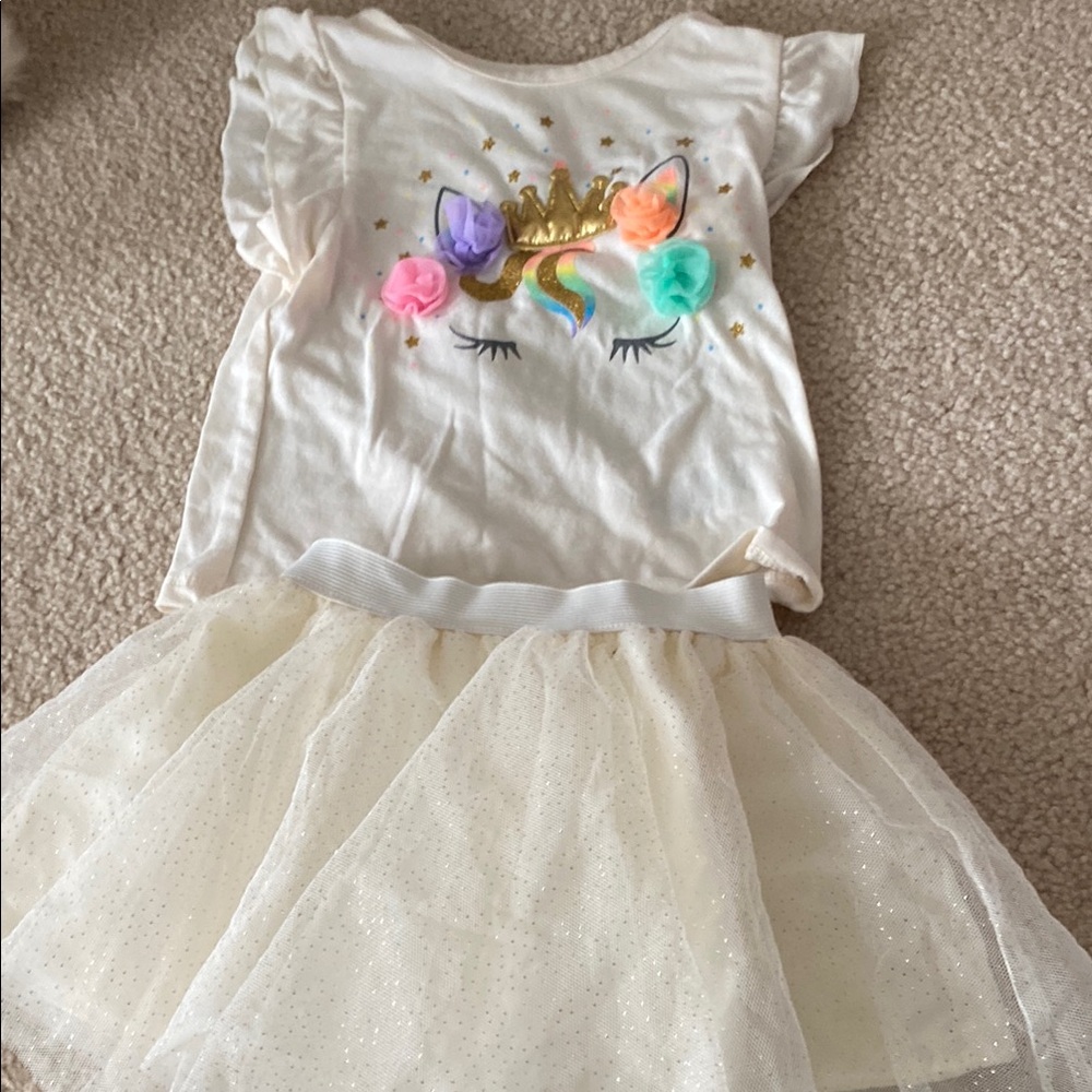Unicorn Princess Dress - White